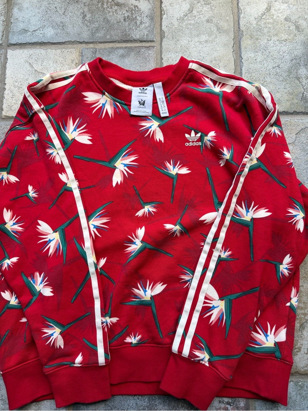 Rare, adidas Originals x Thebe Magugu Bird of Paradise Women's Crew Sweatshirt